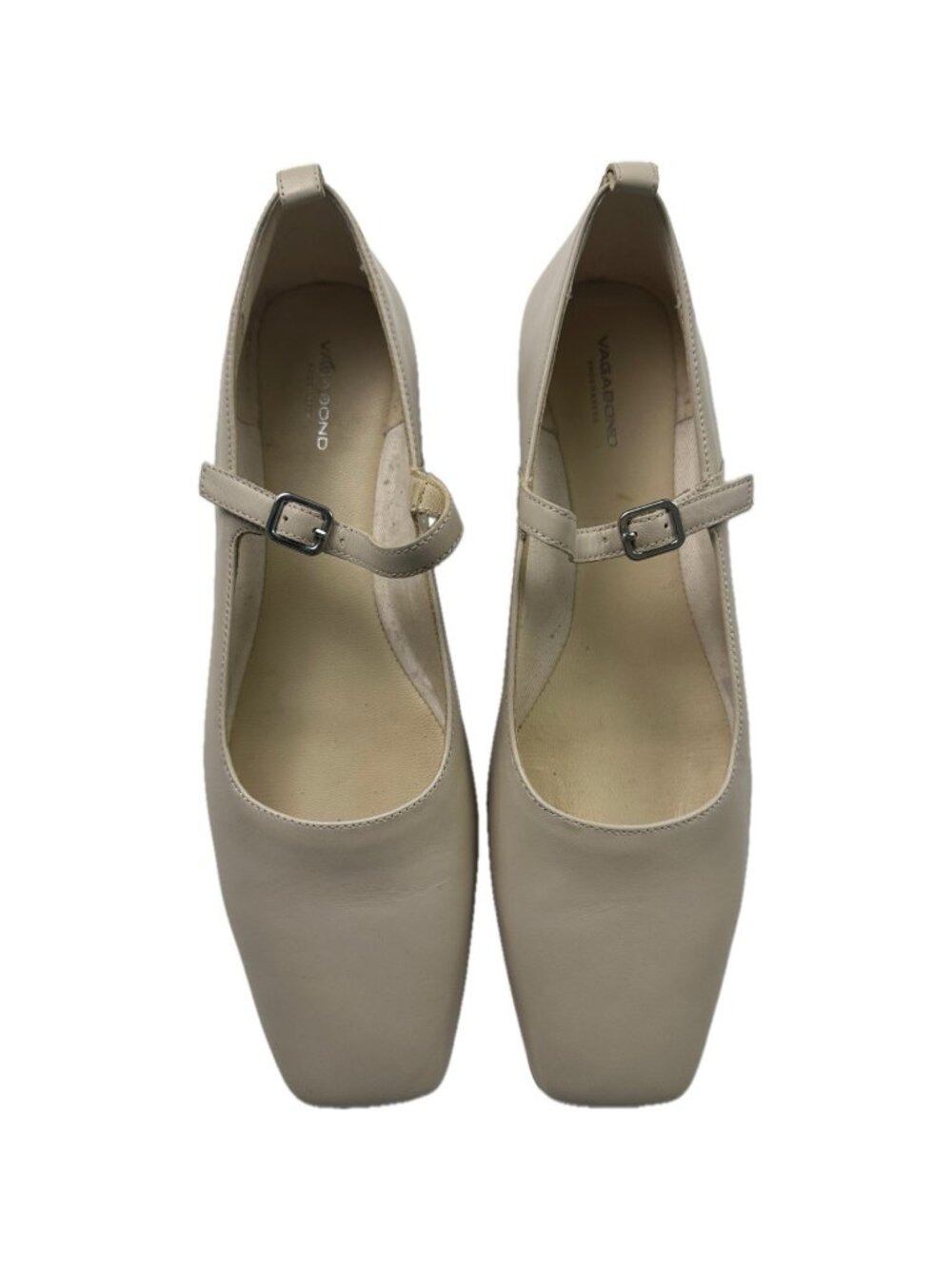 vagabond shoes women Mary Jane Genuine Leather Cream Off White US 9.5 NWOT